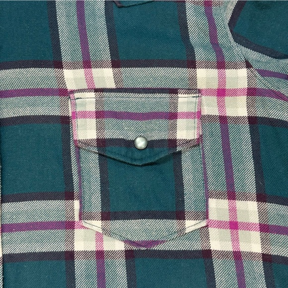 Cruel Girl Plaid Pearl Snap Shirt – Western Button Down Large - Picture 5 of 12